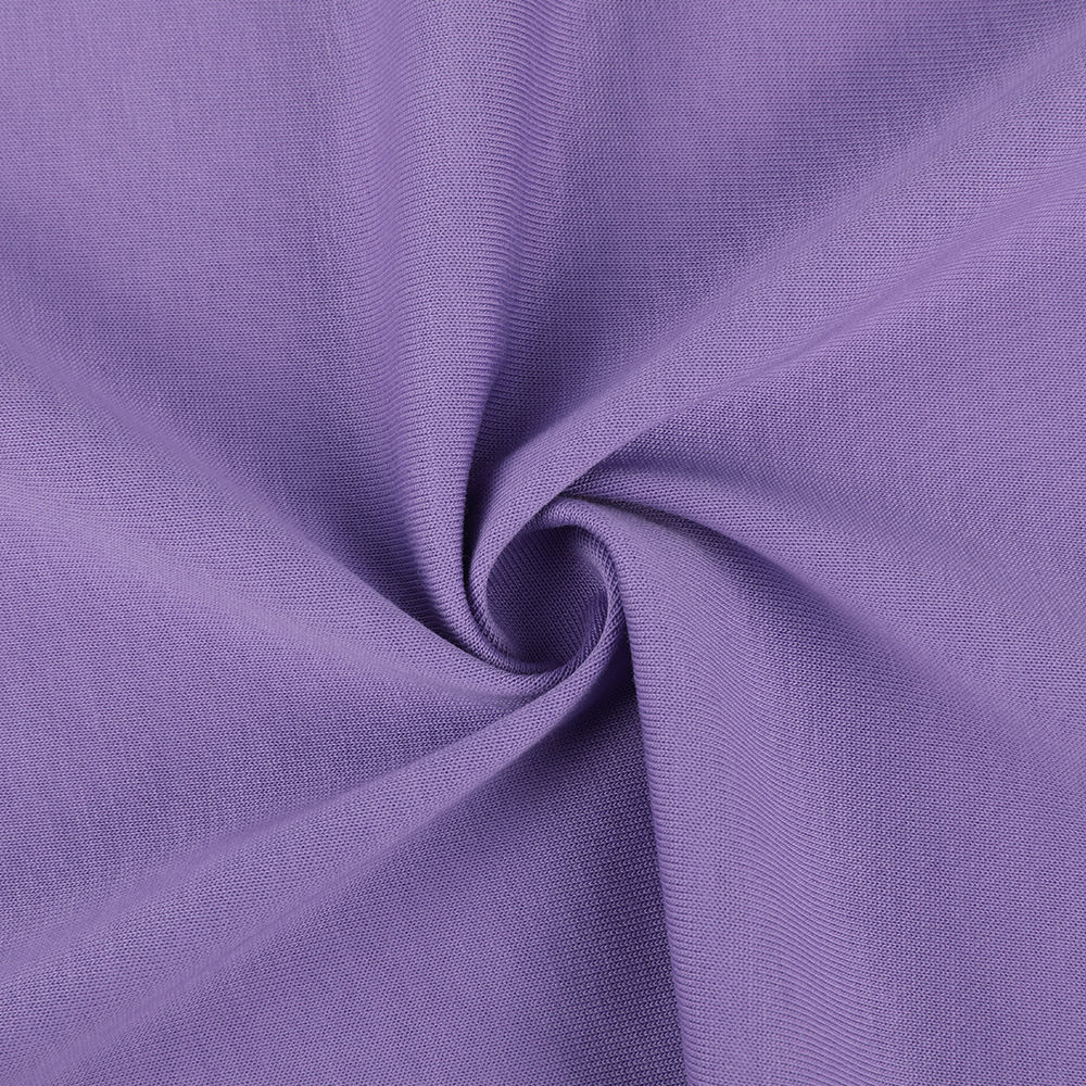 Pehmeä ihoystävällinen nestemäinen ammoniakki hiki puuvilla la jersey kangas