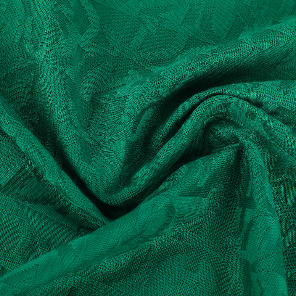 Siirrä neulottu Mercercised Jacquard ympäristöystävällinen hengittävä kangas
