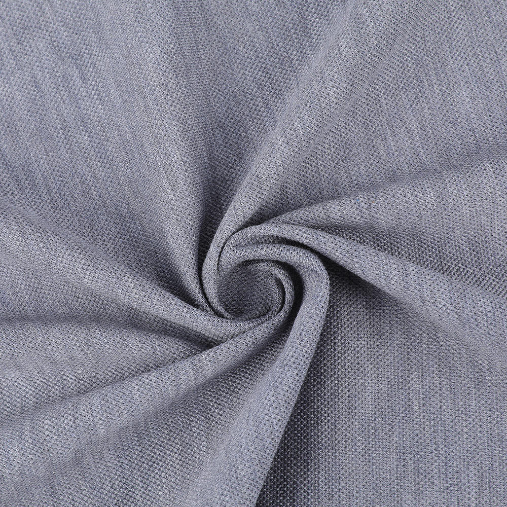 Pique Pique mukava ja hengittävä ylellinen silkki-ympäristöystävällinen 10/90 kehräsi silkkimeren puuvillakangas