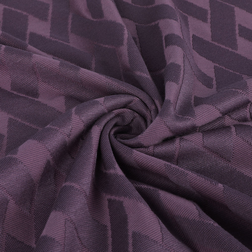 Ympäristöystävällinen yksi Jacquard Loop Transfer Breatble 10/90 Mulberry Silk Puuvillakangas