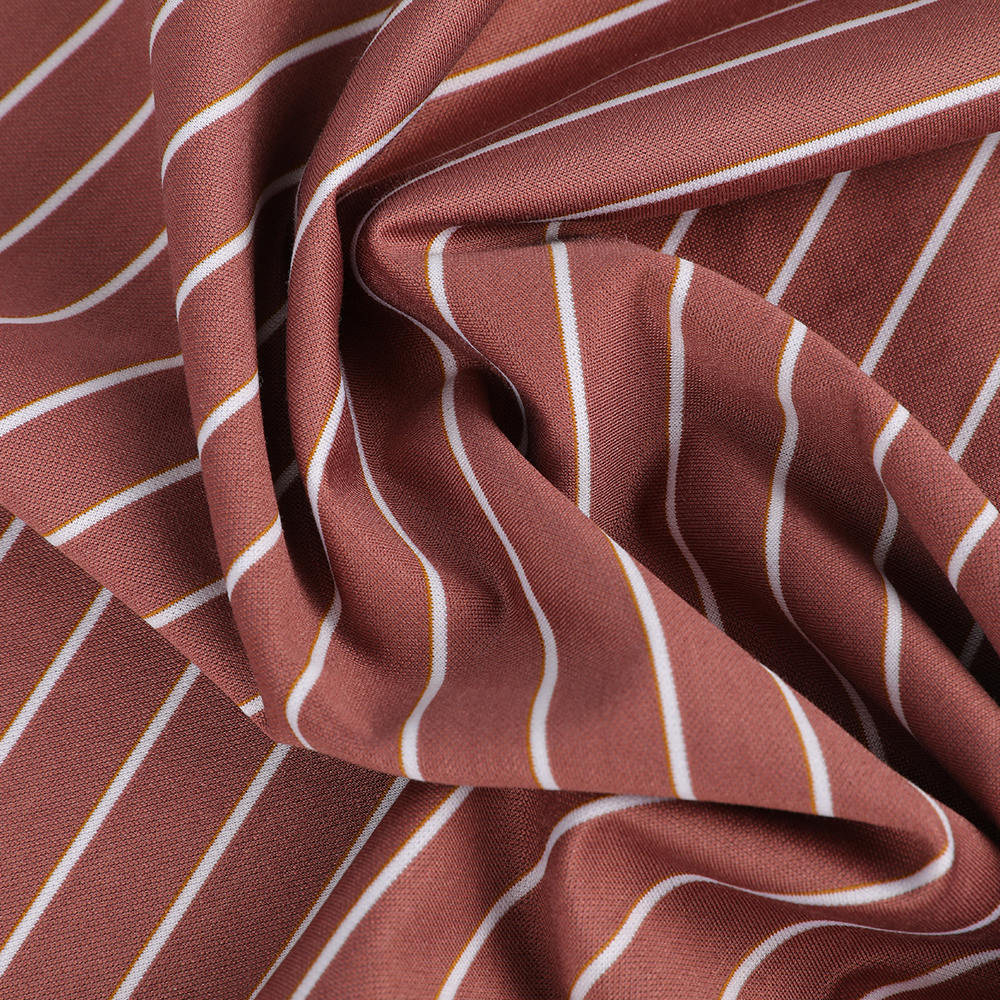 Raidallinen mukava silkki puuvillapaita kangas Raidallinen mukava silkki puuvillapaita kangas