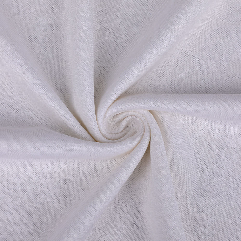 Ylellinen lukitus Jacquard ihoystävällinen silkki-neulottu kangas, joka sopii naisille